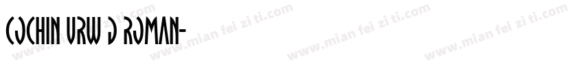 Cochin URW D Roman字体转换